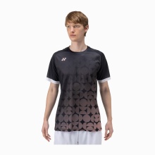 Yonex Sport-Tshirt Practice Print 16746 (100% Polyester) 2025 schwarz Herren